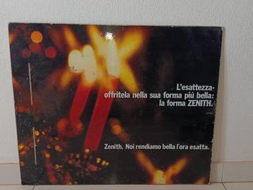 Zenith - Reclamesign - Reclamebord - Origineel vintage