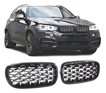 CALANDRES BMW X5 F15 13- LOOK DIAMANT, Verzenden