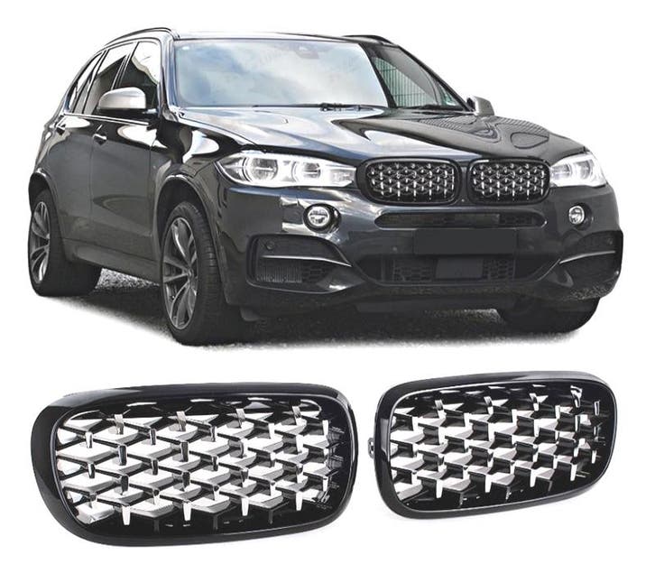 CALANDRES BMW X5 F15 13- LOOK DIAMANT, Autos : Pièces & Accessoires, Carrosserie & Tôlerie, Envoi
