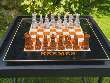 Dominique Kleiner - ÉCHIQUIER D’ART “HERMÈS ÉDITION ORANGE, Antiek en Kunst