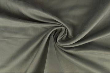 10 meter suedine stof - Suede stof - Zilvergrijs, Hobby en Vrije tijd, Verzenden, 120 cm of meer, Polyester, Grijs
