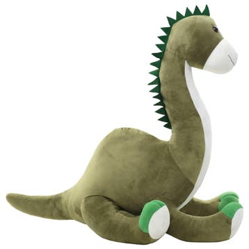 vidaXL Knuffel dinosaurus brontosaurus pluche groen, Verzenden, Nieuw