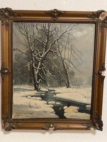 László Neogrády (1896-1962) - Winterland, Antiek en Kunst