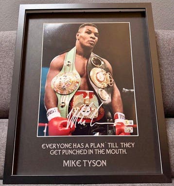 Mike Tyson - gesigneerde foto / 40x50 cm op maat gemaakt, Verzamelen, Nieuw