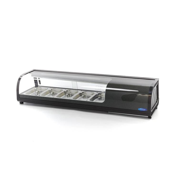 Sushi- en Tapasvitrine - 52 L - 5 x 1/3 GN - Tafelmodel, Zakelijke goederen, Horeca | Keukenapparatuur, Nieuw in verpakking, Koelen en Vriezen