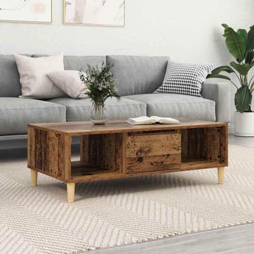 vidaXL Salontafel Oudhout 102 x 55 x 35 cm Bewerkt hout, Verzenden