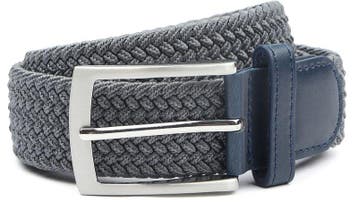 Suitable Geweven Riem Antraciet maat 95 Heren, Kleding | Heren, Riemen en Ceintuurs, Verzenden, Echt leder, Nieuw, Suitable