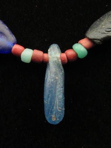 Oud-Romeins Ketting van glazen kralen - 47 cm (Zonder
