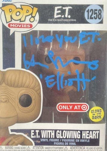 E.T. - Henry Thomas - Autograph & Inscription - Funko Pop -