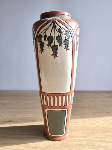 Villeroy & Boch Mettlach - Vaas - Aardewerk - 37 cm - Model, Antiquités & Art