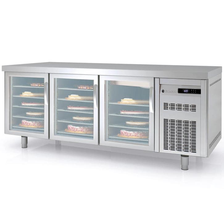 Bakkerij Vrieswerkbank | 800 RANGE | 562L | 3 Glasdeuren, Articles professionnels, Horeca | Équipement de cuisine, Envoi