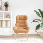 vidaXL Fauteuil Beige 69 x 74 x 93 cm Sherpa Stof, Huis en Inrichting, Fauteuils, Verzenden, Nieuw