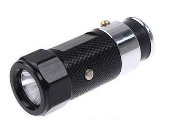 LED zaklamp oplaadbaar via sigaretten plug 5,6 cm, Verzenden