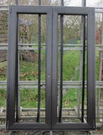 pvc raam , chassis van 123 x 177  donkere eik, Doe-het-zelf en Bouw, 75 tot 150 cm, Kunststof, Raamkozijn, Nieuw