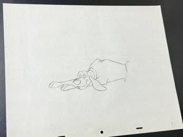 Walt Disney - Originele animatietekening van Copper (40 x 32, Nieuw