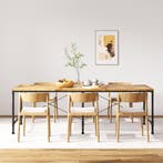 vidaXL Eettafel 240 cm massief mangohout, Huis en Inrichting, Tafels | Eettafels, Verzenden, Nieuw