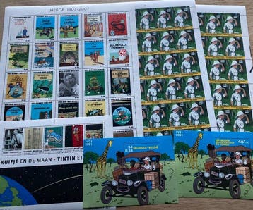 Belgique et RDC 2001/2007 - Tintin au Congo - volumes, Gestempeld