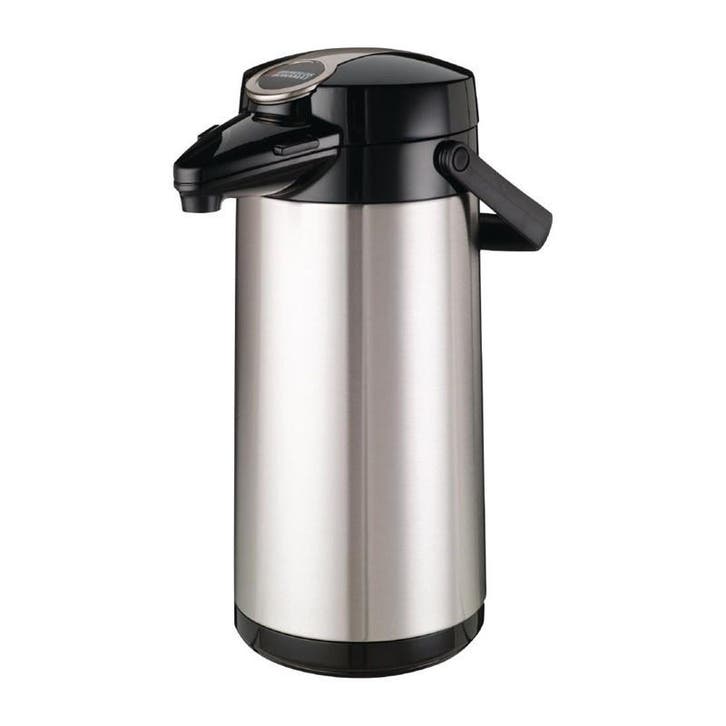Thermoskan | RVS/Zwart | 2.2L | Dubbelwandig | Pomp |, Zakelijke goederen, Horeca | Keukenapparatuur, Nieuw in verpakking, Verzenden