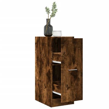 vidaXL Apothekerskast 30x41x77,5 cm bewerkt hout gerookt, Verzenden