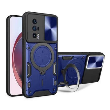 Xiaomi Poco F5 (5G) Hoesje met Ring Kickstand en Magneet -, Verzenden