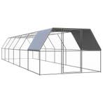 vidaXL Kippenhok 3x12x2 m gegalvaniseerd staal, Verzenden