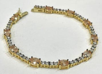 Zonder minimumprijs - Armband Zilver - 3.00ct. tw. Citrien, Nieuw