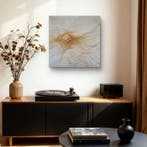 Natasha Tarasenko - Golden Flow Resonance 3D Relief, Antiek en Kunst, Kunst | Schilderijen | Modern