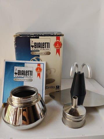 Caffettiera Bialetti Elegance Grillo 2 Tazze Anni 90 –