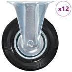 vidaXL 12 st Wielen vast 125 mm, Verzenden, Nieuw