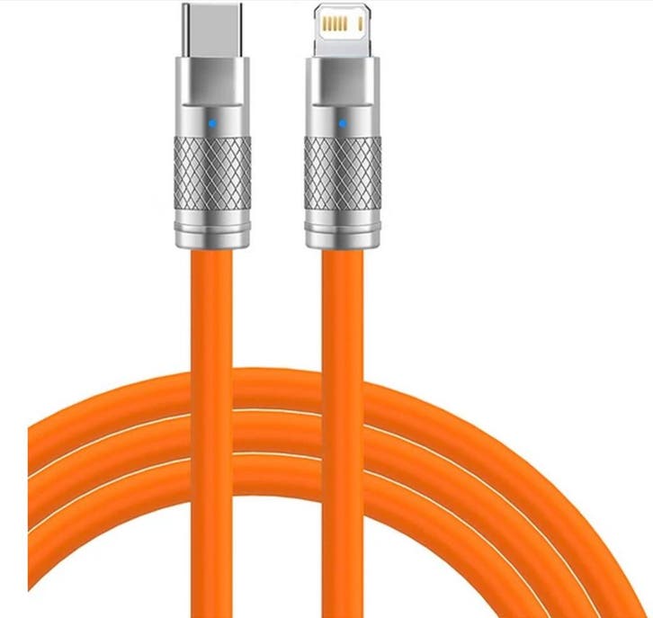 DrPhone LSC - USB-C naar Lightning – 120W 6A - Siliconen, Computers en Software, Pc- en Netwerkkabels, Nieuw, Verzenden