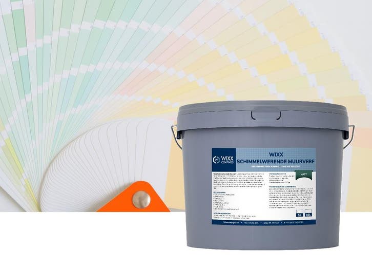 Wixx Schimmelwerende Muurverf Matt Mengkleur 2.5L, Bricolage & Construction, Peinture, Vernis & Laque, Envoi