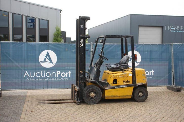 Veiling: Heftruck Yale GDP20AF Diesel 2000kg 1995, Zakelijke goederen, Machines en Bouw | Heftrucks en Intern transport, Ophalen