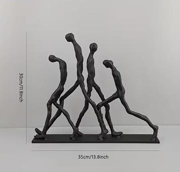 Sculptuuur voor buiten, After Alberto Giacometti Les Hommes