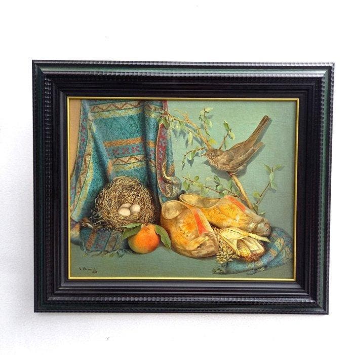 Nadine Varewyck (1956) - Het vogelnest, Antiquités & Art, Art | Peinture | Classique