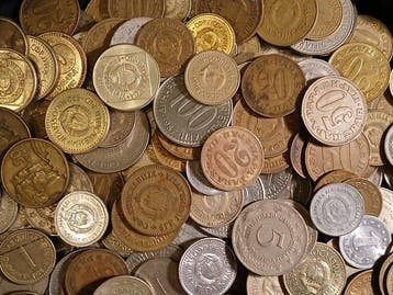 Joegoslavië. Lot of 1.5 kg of coins, various metals and