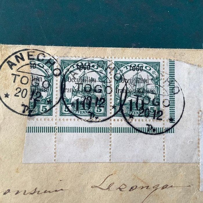 Duitse Koloniën - Togo 1914 - Franse Bezetting : 10 cent op, Postzegels en Munten, Postzegels | Europa | Duitsland