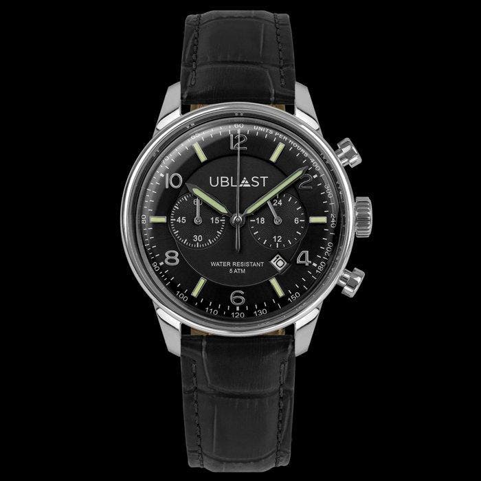 Ublast - Elegant Chronograph - Zonder minimumprijs - REF., Handtassen en Accessoires, Horloges | Heren