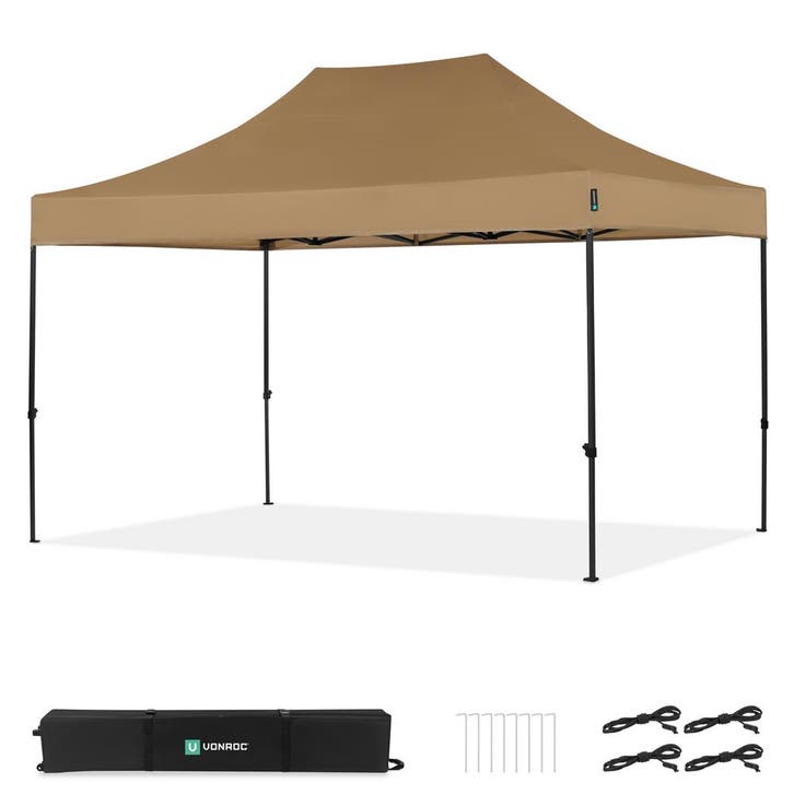 Partytent - 3x4.5 m - Premium easy-up Partytent | Beige, Jardin & Terrasse, Tonnelles, Envoi