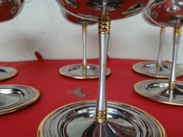 Gioriinox - Service à dessert (18) - Acier, Plaqué or