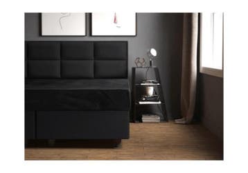 Sleeptime Velvet Hoeslaken Zwart - 160 x 200