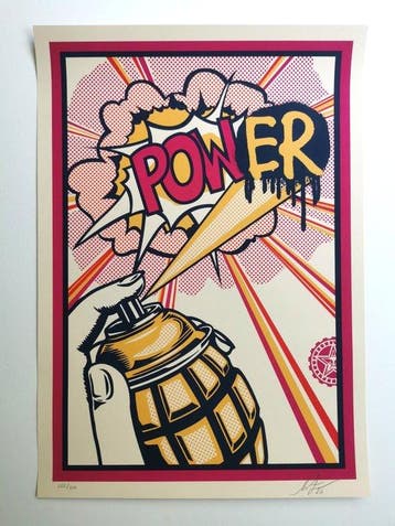 Shepard Fairey (OBEY) (1970) - Power (Fuschia)
