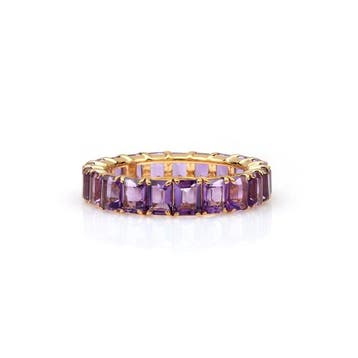Bague déternité - 14 carats Or jaune - 4.24ct. tw.