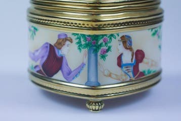 Franklin Mint Faberge stijl speeldoos The Imperial Music Box
