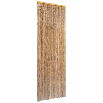 vidaXL Vliegengordijn 56x185 cm bamboe, Verzenden