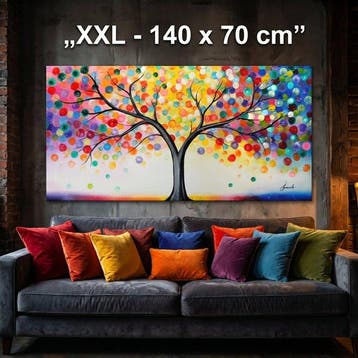Monika Spiewak - Tree - Oil Painting Stretched On The Frame