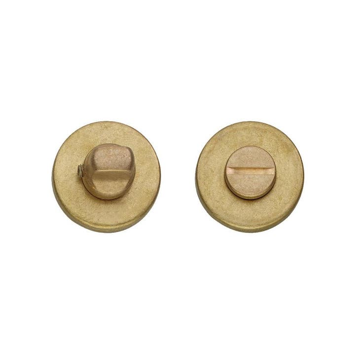 WC slot rond messing getrommeld - met vrij/bezet indicato..., Doe-het-zelf en Bouw, Hang- en Sluitwerk, Slot, Nieuw, Koper of Messing