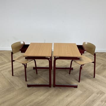 complete schoolset (groene stip) Presikhaaf 10x tafel + 10x