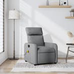 vidaXL Massagestoel Lichtgrijze Stof, Maison & Meubles, Fauteuils, Verzenden