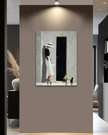 Pippo - Waiting at the Black Door, Antiek en Kunst