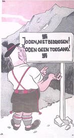 Spotprent over Colijn in Beieren (lijst optie, Lithos), Verzenden